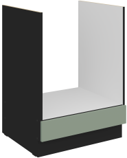 Donji ormarić za ugradbenu pećnicu Aria - akvamarin/crna - 60 D GAZ BB