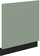 Vrata za ugradbenu perilicu posuđa Aria - aquamarine/crna - ZM 570x596