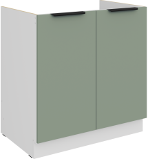 Donji ormarić Aria - akvamarin/bijela - 80 ZL 2F BB