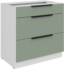 Donji ormarić Aria - akvamarin/bijela - 80 D 3S BB