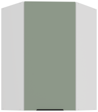 Gornji kutni ormarić Aria - akvamarin/bijela - 60x60 GN-90 1F (45°)