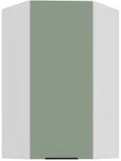 Gornji kutni ormar Aria - akvamarin/bijela - 60x60 GN-108 1F (45°)