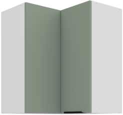 Gornji kutni ormarić Aria - akvamarin/bijela - 60x60 GN-72 2F (90°)