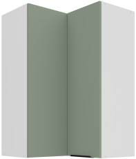 Gornji kutni ormar Aria - akvamarin/bijela - 60x60 GN-90 2F (90°)