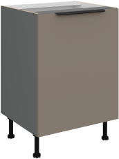 Donji ormarić Aria - sandgrau/antracit - 60 D 1F BB