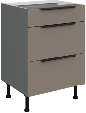 Donji ormarić Aria - sandgrau/atnracit - 60 D 3S BB