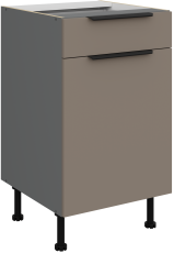 Donji ormarić Aria - sandgrau/antracit - 50 D 1F 1S BB