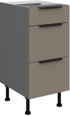 Donji ormarić Aria - sandgrau/antracit - 40 D 3S BB