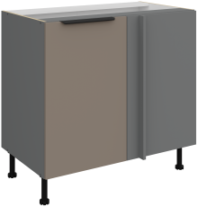 Donji ormarić Aria - sandgrau/antracit - 105 ND 1F BB