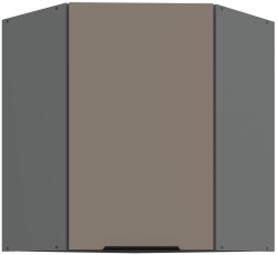 Gornji kutni ormarić Aria - sandgrau/antracit - 60x60 GN-72 1F (45°)