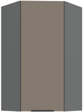 Gornji kutni ormar Aria - sandgrau/antracit - 60x60 GN-108 1F (45°)