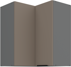 Gornji kutni ormar Aria - sandgrau/atnracit - 60x60 GN-72 2F (90°)