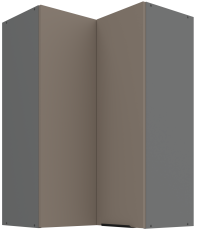 Gornji kutni ormar Aria - sandgrau/atnracit - 60x60 GN-90 2F (90°)