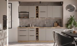 Kuhinjski sastav Aria - sandgrau/artisan hrast