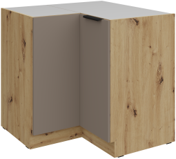 Donji kutni ormarić Aria - sandgrau/artisan hrast - 90x90 DN 2F BB