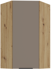 Gornji kutni ormar Aria - sandgrau/artisan hrast - 60x60 GN-108 1F (45°)