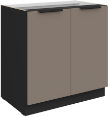 Donji ormarić Aria - sandgrau/crna - 80 D 2F BB