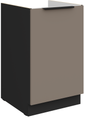 Donji ormarić Aria - sandgrau/crna - 50 ZL 1F BB