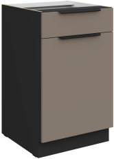 Donji ormarić Aria - sandgrau/crna - 50 D 1F 1S BB