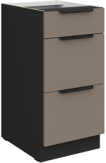 Donji ormarić Aria - sandgrau/crna - 40 D 3S BB 