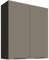Gornji ormarić Aria - sandgrau/crna - 80 G-90 2F