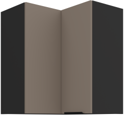 Gornji kutni ormar Aria - sandgrau/crna - 60x60 GN-72 2F (90°)