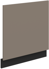 Vrata za ugradbenu perilicu posuđa Aria - sandgrau/crna - ZM 570x596