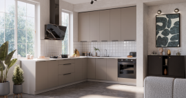 Kuhinjski sastav Aria - pijesak siva/bijela