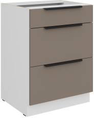 Donji ormarić Aria - sandgrau/bijela - 60 D 3S BB