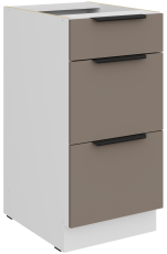 Donji ormarić Aria - sandgrau/bijela - 40 D 3S BB