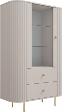 Vitrina 1F2S Ovalio - pješčano bež