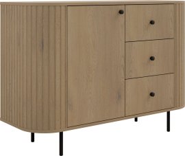 Komoda 1F3S Ovalio - cremona hrast