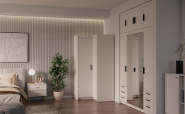 Kutni garderobni ormar Elena NARBP02 - pješčano bež