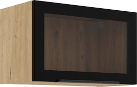 Gornja vitrina Stolarz - 60 GUS-36 MDF 1F - artisan hrast/crna