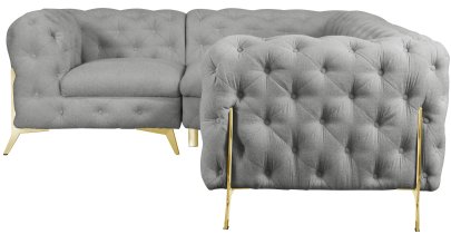 Ropez - Kutna garnitura Chelsea Bis 2+C+1 - tkanine Tessero