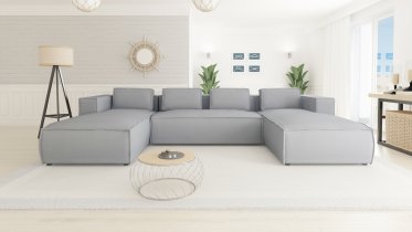 Ropez - Kutna garnitura Cloe U oblik - tkanine Enjoy New, Lincoln