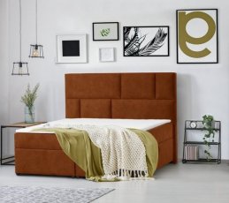 Boxspring krevet Lola - 200x200 cm - tkanine Cloud, Salvador