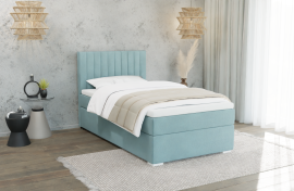 Boxspring krevet Bunny - 90x200 cm - tkanine Cloud