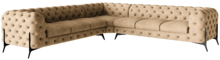 Ropez - Kutna garnitura Chelsea Bis 3+C+3 - tkanine Preston