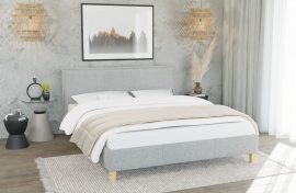 Krevet Tina - 160x200 cm - tkanina Solid