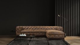 Kutna garnitura Terell - tkanine Gobi, Riviera