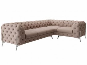 Ropez - Kutna sjedeća garnitura Chelsea Bis 3+C+1 - r - baršun Amore 25