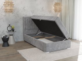 Ropez - Boxspring krevet Bunny - 80x200 cm Rosto 90 - siva