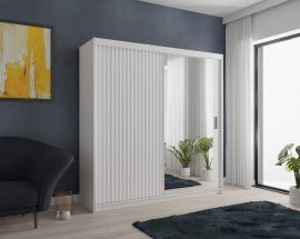 Ormar s kliznim vratima Chicago Wave 203 - bijela  