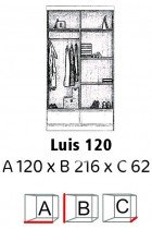 Arkos meble - Ormar s kliznim vratima Luis 120