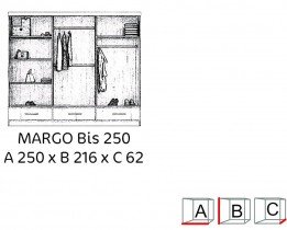 Arkos meble - Ormar s kliznim vratima Margo Bis 250