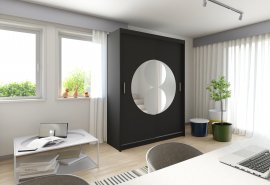 Ormar s kliznim vratima Rio 150 - crna