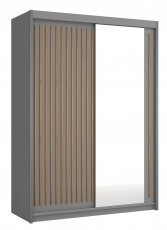 Ormar s kliznim vratima Royal 150 - siva/votan