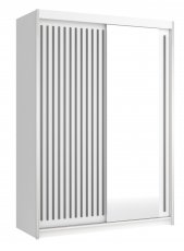 Ormar s kliznim vratima Royal 150 - bijela/siva