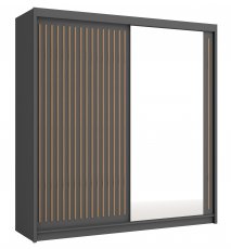 Ormar s kliznim vratima Royal 200 - siva/votan